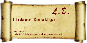 Linkner Dorottya névjegykártya